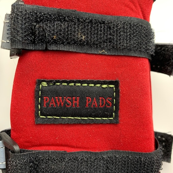 4 Red (Medium) Pawsh Dog Paw Protectors - Picture 4 of 4